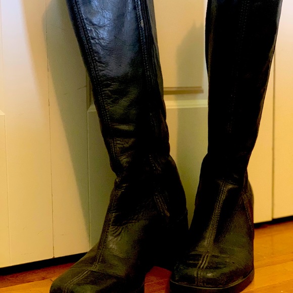 Made in Canada Henri Pierre black leather vintage boots - Picture 1 of 8